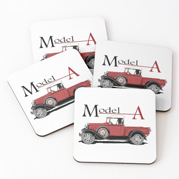 Item preview, Red Ford 1929 Model A pickup truck designed and sold by avenueart01.