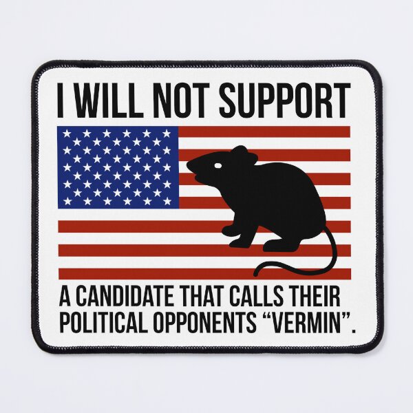 Item preview, Against American fascism “vermin” flag design designed and sold by Rachel the Artist .