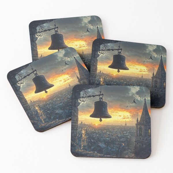 Item preview, Echoes of the Old City: A Bell Tower at Dawn designed and sold by oanaunciuleanu.