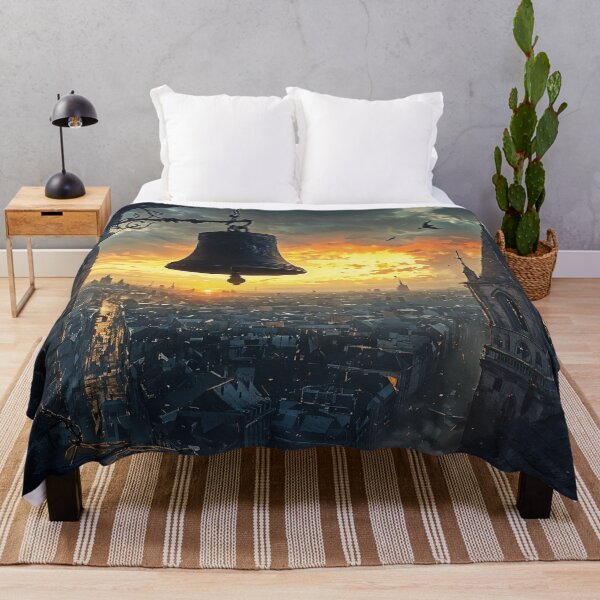 Item preview, Echoes of the Old City: A Bell Tower at Dawn designed and sold by oanaunciuleanu.