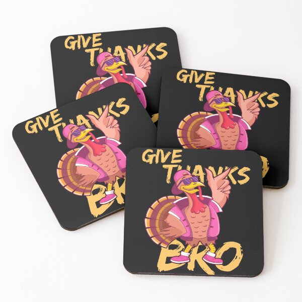 Item preview, Cool Thanksgiving Turkey Cartoon Give Thanks Bro Design designed and sold by ArtFeverShop.