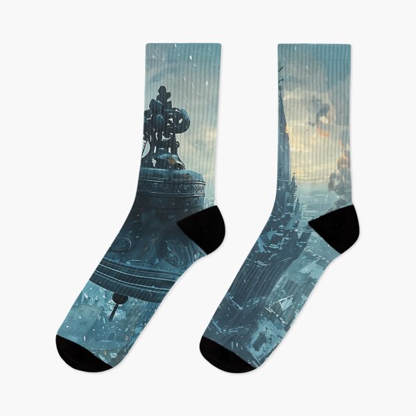 Item preview, Echoes of the Old City: A Bell Tower at Dawn designed and sold by oanaunciuleanu.