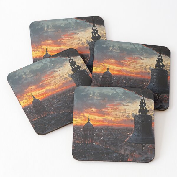 Item preview, Echoes of the Old City: A Bell Tower at Dawn designed and sold by oanaunciuleanu.