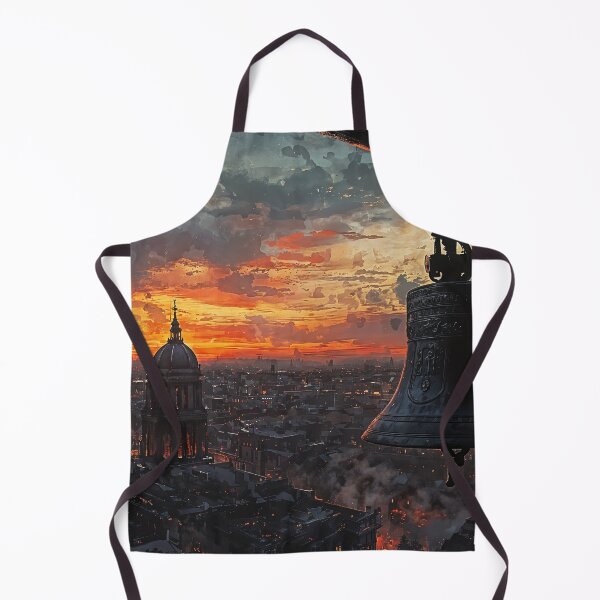 Item preview, Echoes of the Old City: A Bell Tower at Dawn designed and sold by oanaunciuleanu.