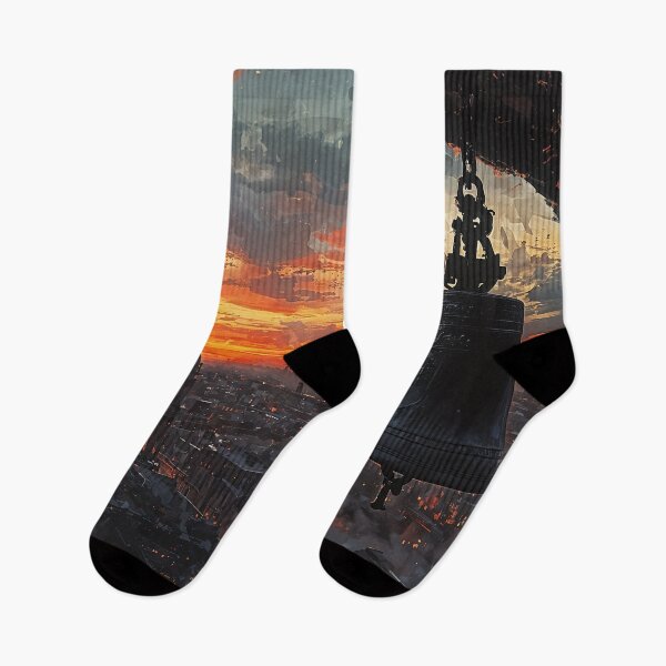 Item preview, Echoes of the Old City: A Bell Tower at Dawn designed and sold by oanaunciuleanu.
