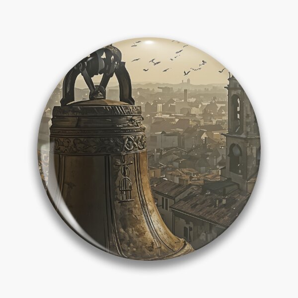 Item preview, Echoes of the Old City: A Bell Tower at Dawn designed and sold by oanaunciuleanu.