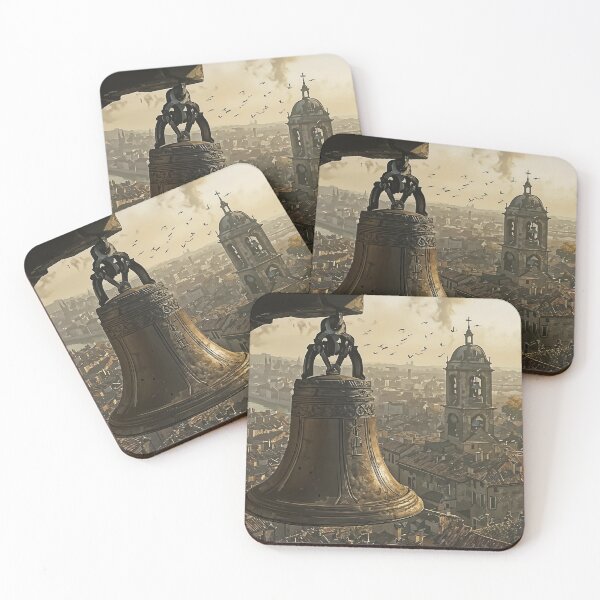 Item preview, Echoes of the Old City: A Bell Tower at Dawn designed and sold by oanaunciuleanu.