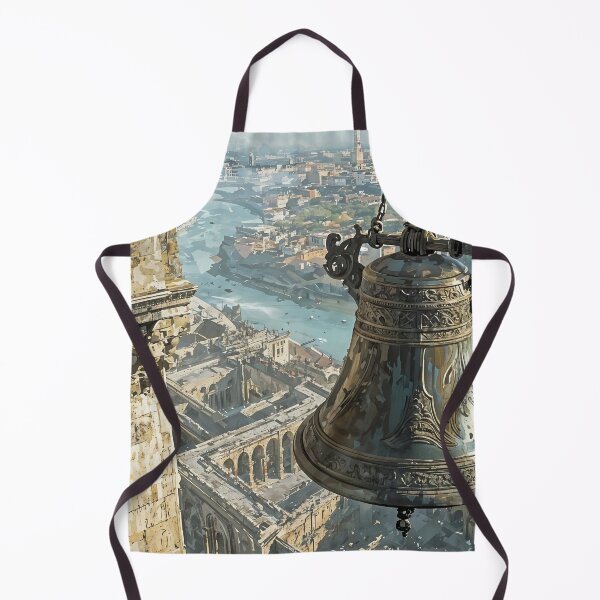 Item preview, Echoes of the Old City: A Bell Tower at Dawn designed and sold by oanaunciuleanu.