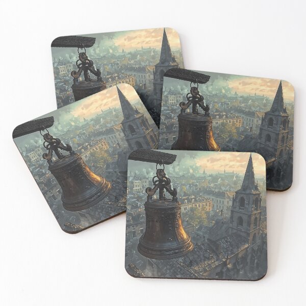 Item preview, Echoes of the Old City: A Bell Tower at Dawn designed and sold by oanaunciuleanu.