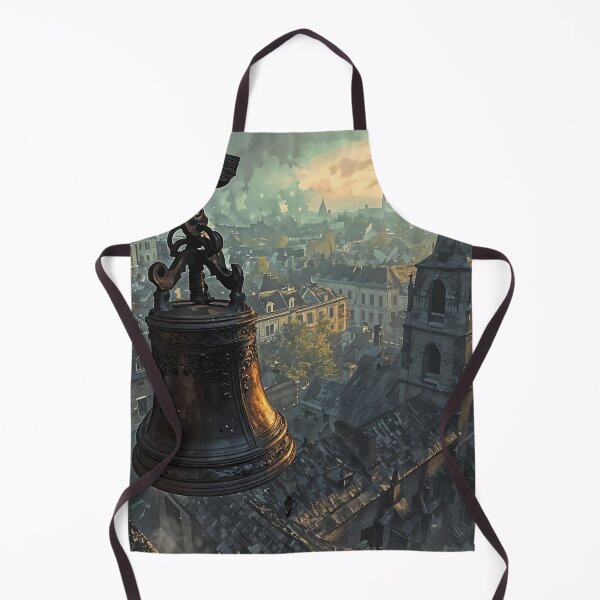 Item preview, Echoes of the Old City: A Bell Tower at Dawn designed and sold by oanaunciuleanu.