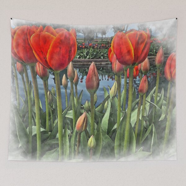 Item preview, Tulips Around The Pond designed and sold by KirtTisdale.