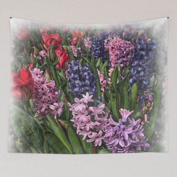 Item preview, Hyacinth With Tulips designed and sold by KirtTisdale.