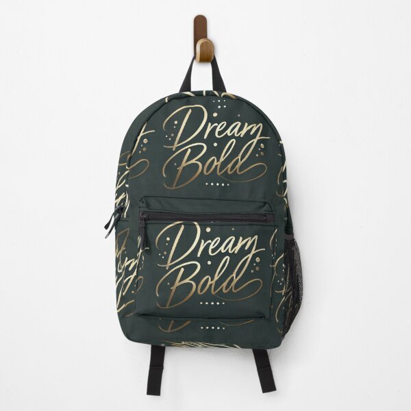 Item preview, Dream Bold - Elegant Green and Gold Minimalist Text Art designed and sold by alkareem-ca.