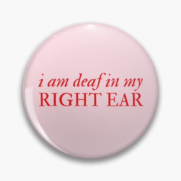 Item preview, I am Deaf in My Right Ear - Disability Support designed and sold by mydoodlesateme.