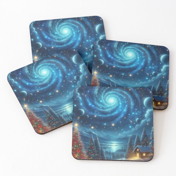 Item preview, Galaxia navideña con noche estrellada designed and sold by Simplybe1.