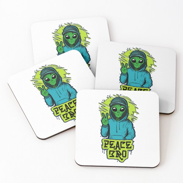 Item preview, Peace Bro Smile Happy Alien designed and sold by Plant On Demand.