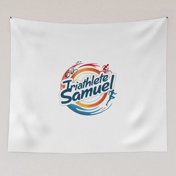Item preview, Dynamic Triathlete Samuel - Swim, Bike, Run designed and sold by Triathlongram.