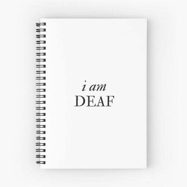 Item preview, I am Deaf - Disability Support designed and sold by mydoodlesateme.