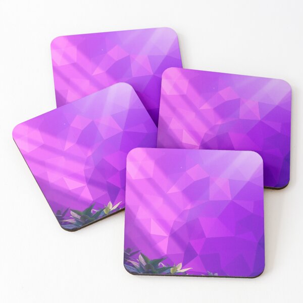Item preview, Abstract Purple Geometric Background with 3D Polygonal Shapes designed and sold by hjian8219.