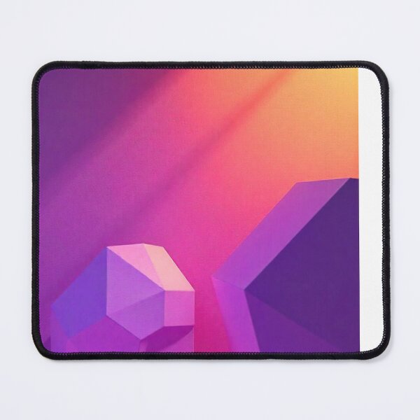 Item preview, Abstract Purple Geometric Background with 3D Polygonal Shapes designed and sold by hjian8219.