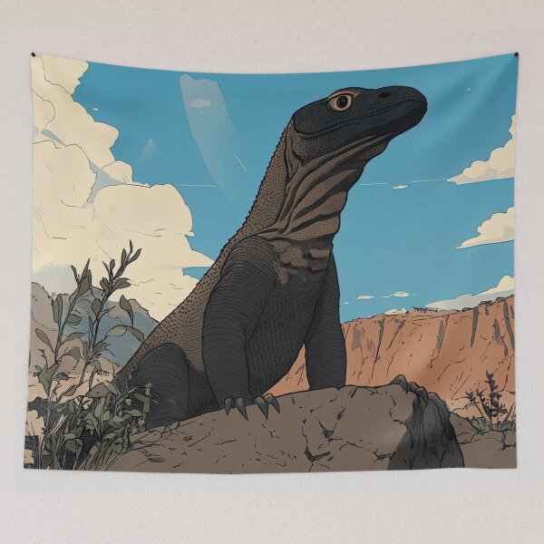 Item preview, Komodo dragon | Anime style designed and sold by ComicsFactory.