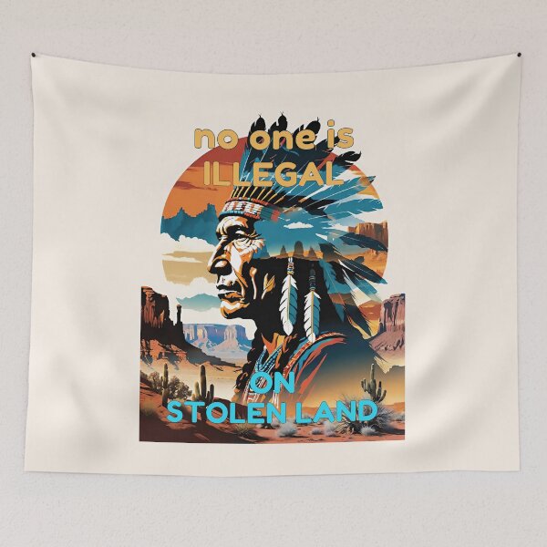 Item preview, No one is illegal on stolen land designed and sold by anunusualwoman.