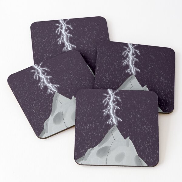Item preview, Mountain getting hit with lightning  designed and sold by Octopellie.