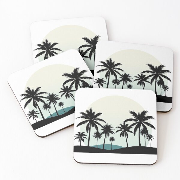 Item preview,  Tropical Palm Silhouettes Background Design designed and sold by hjian8219.