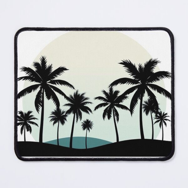Item preview, Tropical Palm Silhouettes Background Design designed and sold by hjian8219.