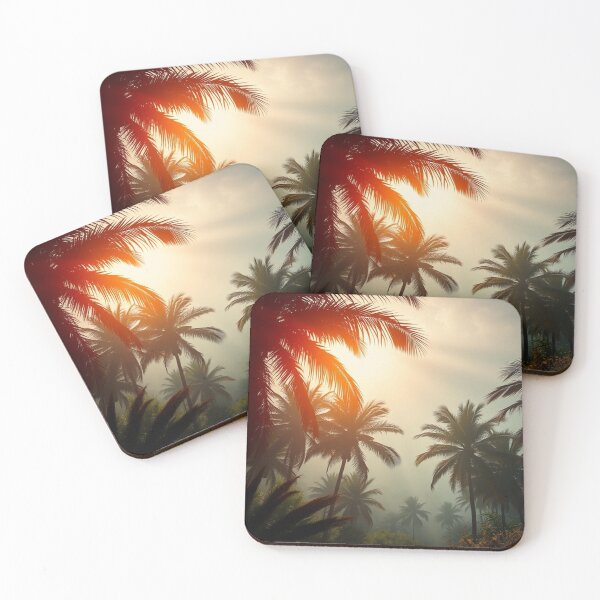 Item preview,  Tropical Palm Silhouettes Background Design designed and sold by hjian8219.