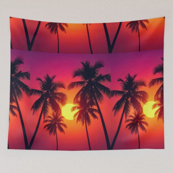 Item preview,  Tropical Palm Silhouettes Background Design designed and sold by hjian8219.