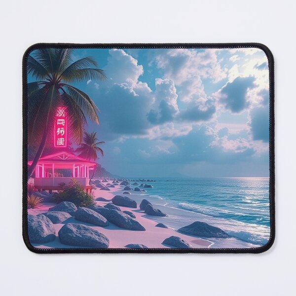 Item preview, Tranquil Beach Paradise Background Design designed and sold by hjian8219.
