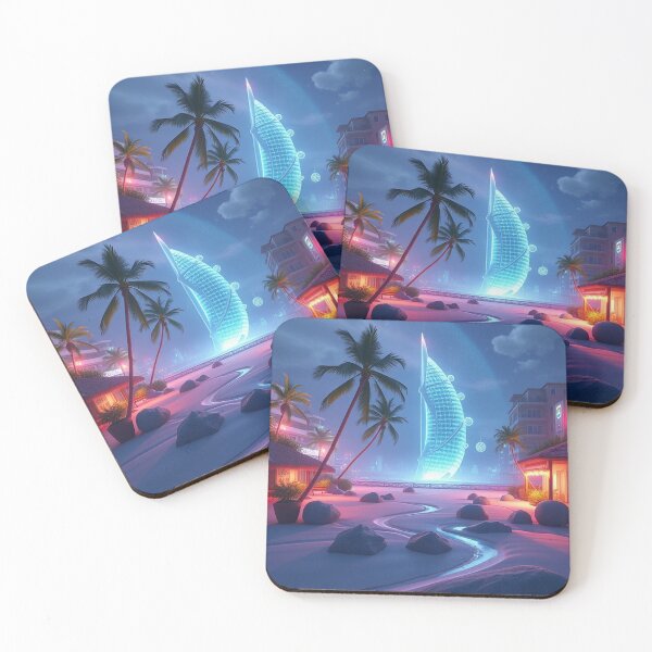 Item preview, Tranquil Beach Paradise Background Design designed and sold by hjian8219.