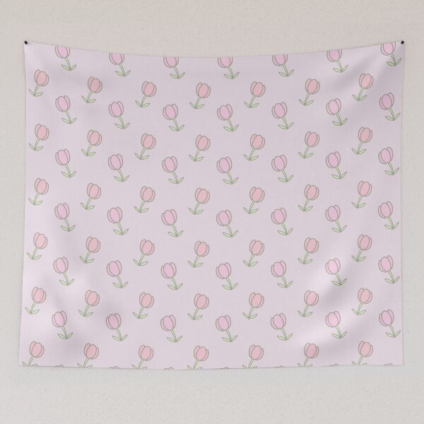 Item preview, Pink Tulips Flowers Pattern  designed and sold by ComConCreations.