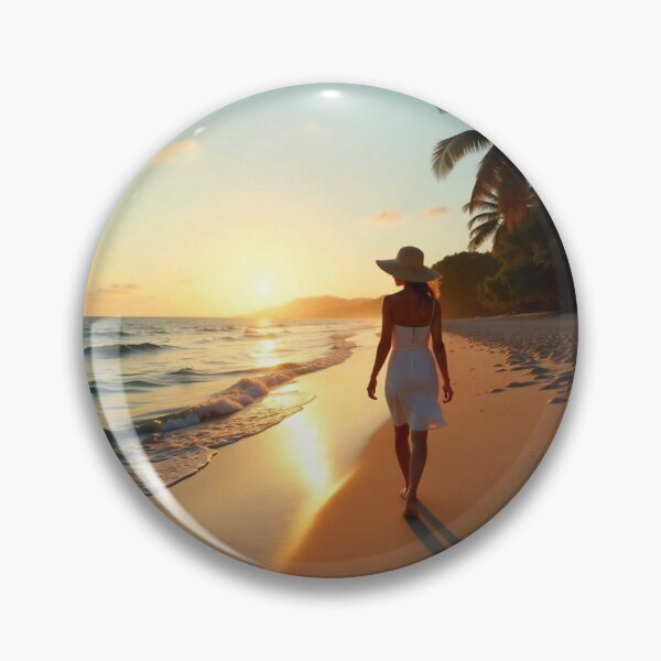 Item preview, Tranquil Beach Paradise Background Design designed and sold by hjian8219.