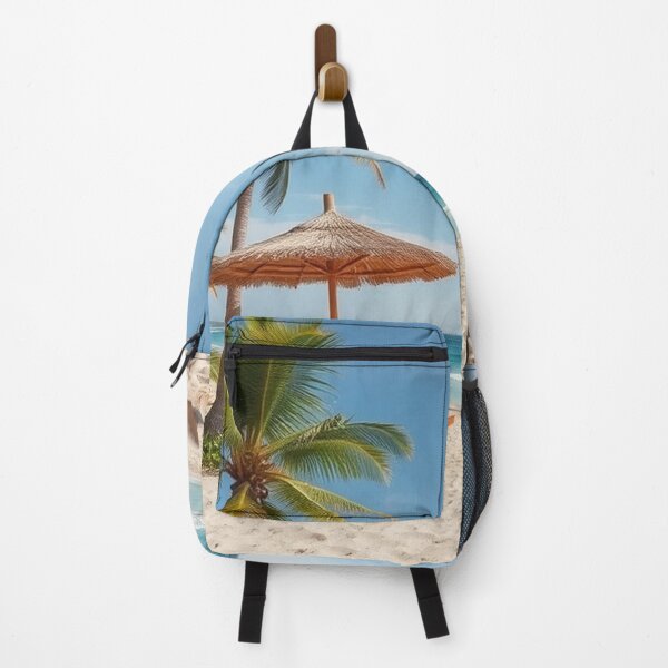 Item preview, Tranquil Beach Paradise Background Design designed and sold by hjian8219.
