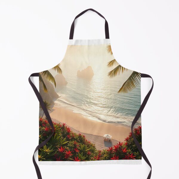 Item preview, Tranquil Beach Paradise Background Design designed and sold by hjian8219.