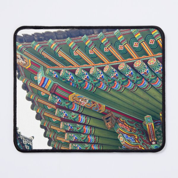 Item preview, Korean Temple Green Roof | Dancheong Wall Art designed and sold by YemmyZImages.