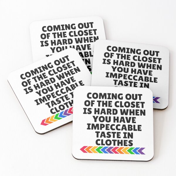 Item preview, Coming Out Pride Gay Slogan designed and sold by MoonMonkeyNbear.