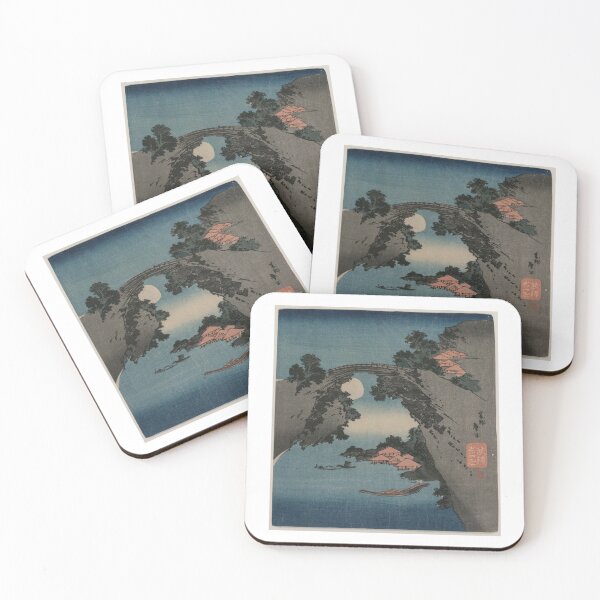 Item preview,  The Monkey Bridge in Kai Province by Katsushika Hokusai designed and sold by TeeARTHY.