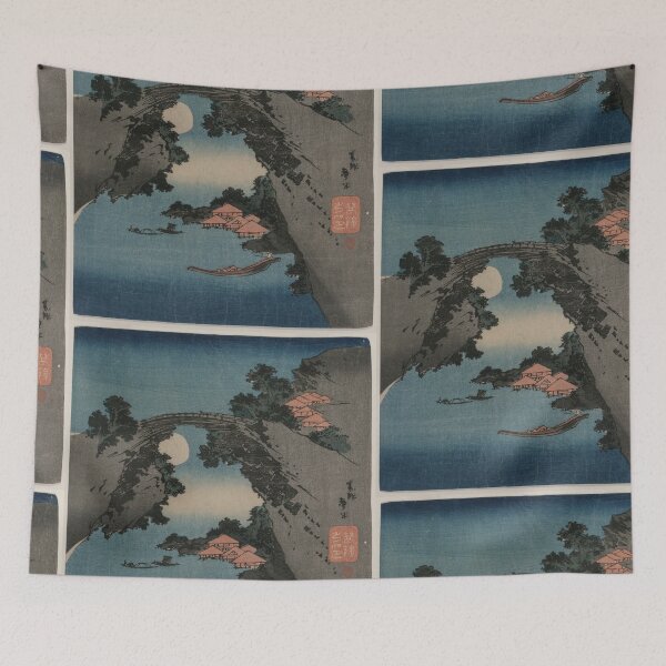 Item preview,  The Monkey Bridge in Kai Province by Katsushika Hokusai designed and sold by TeeARTHY.