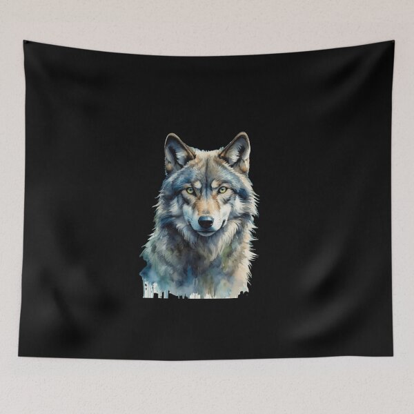 Item preview, Wolf Watercolor Pattern designed and sold by H3ITH7M.