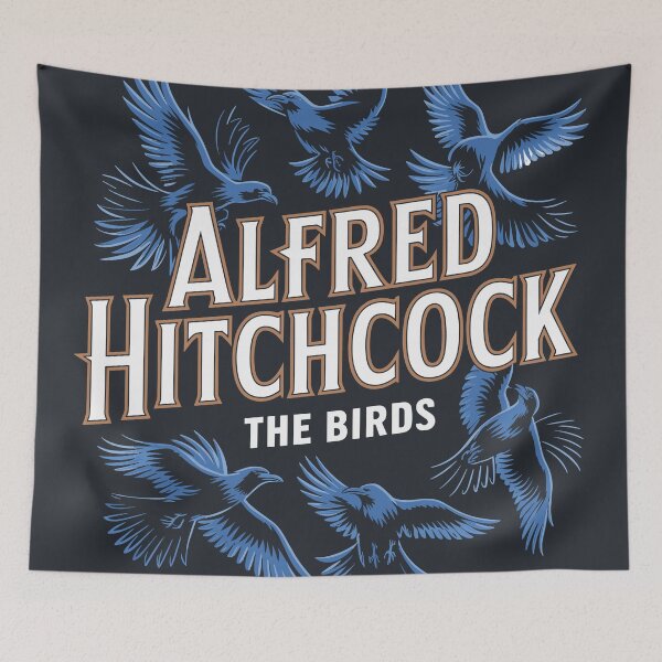 Item preview, "The Birds" – Remixed retro Poster for Hitchcock Fans designed and sold by paulo silveira.