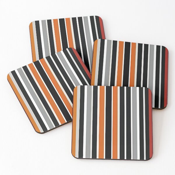 Item preview, Black orange grey and white lines  designed and sold by Zenvo.