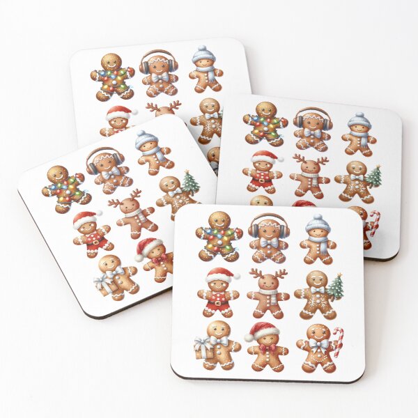 Item preview, Gingerbread Christmas Characters - Festive Holiday Fun Design designed and sold by Serbin.