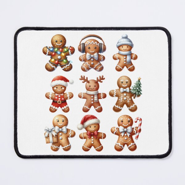 Item preview, Gingerbread Christmas Characters - Festive Holiday Fun Design designed and sold by Serbin.