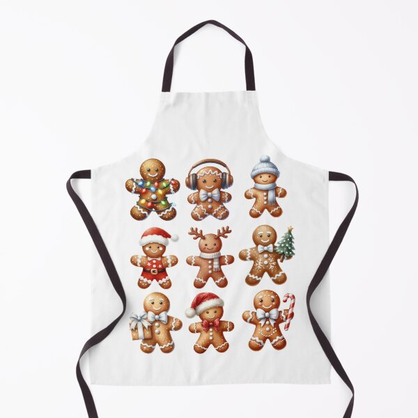 Item preview, Gingerbread Christmas Characters - Festive Holiday Fun Design designed and sold by Serbin.