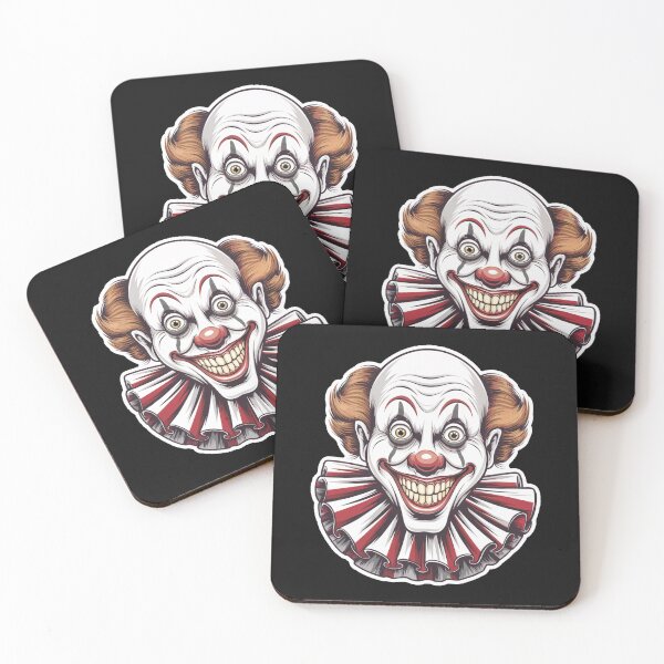 Item preview, Evil Circus Clown: Creepy Halloween Carnival Print designed and sold by cabana.space.