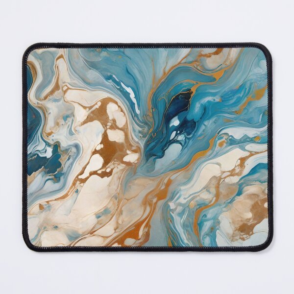 Item preview, ABSTRACT BLUES WITH LIGHT EARTH designed and sold by Ciervo Primavera.