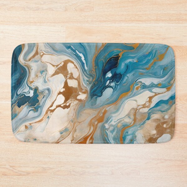 Item preview, ABSTRACT BLUES WITH LIGHT EARTH designed and sold by Ciervo Primavera.